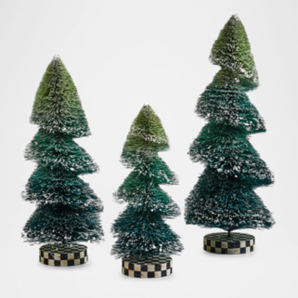 MacKenzie-Childs
Farmhouse Holiday Bottle Brush Trees, Set of 3- brand new